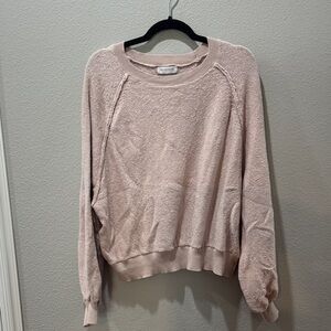 💖 Daryl-Ann Denner Long Sleeve Pink Crew Neck Sweater – Size S 💖